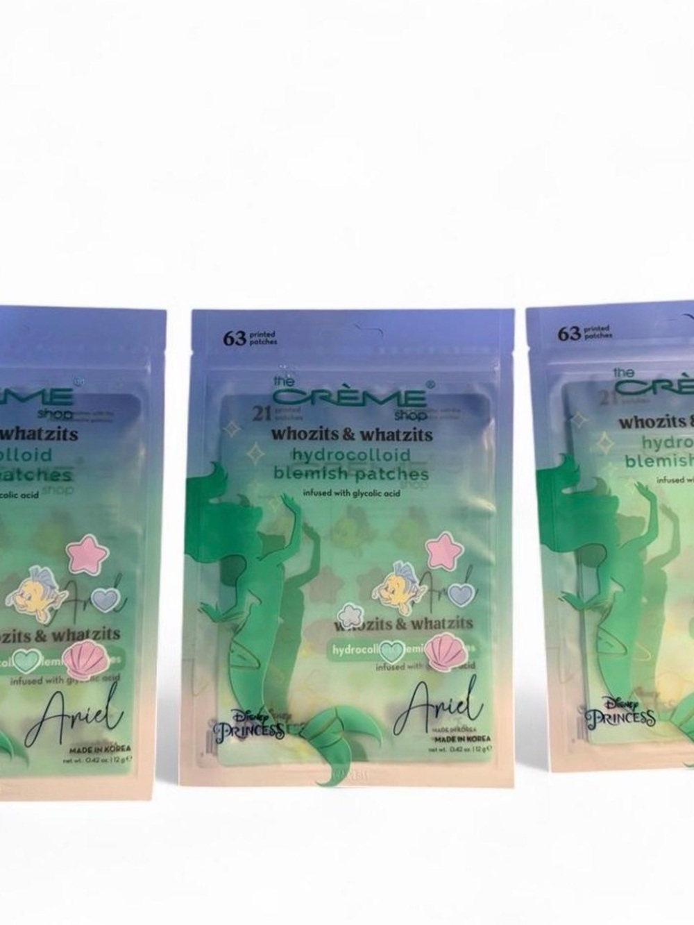 Disney Ariel Green Hydrocolloid Blemish Patches